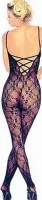 Bodystocking Blumen Spitze