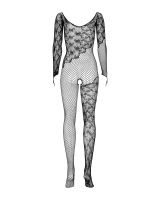 Bodystocking Fishnet & Lace long Sleeves erotic Catsuit Material-Mix with open Crotch & with Legs by OBSESSIVE buy