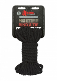 Bondage Seil Hanf schwarz Kink Bind & Tie 15 Meter 6mm