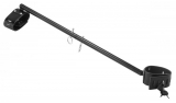 Barra divaricatrice regolabile con polsini in pelle bloccabili Barra divaricatrice in acciaio nero regolabile fino a 91 cm di larghezza acquistare