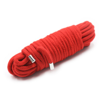 Corda Bonda in cotone rosso 20 metri 6 mm