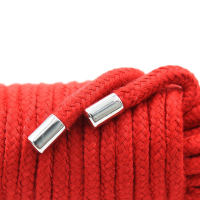 Câble de bondage en coton rouge 20 mètres 6mm