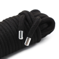 Câble de bondage en coton noir 20 mètres 6mm