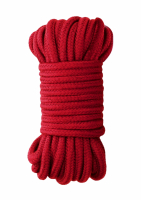 Bondage Rope Cotton & Silk 10-Meter 8mm red