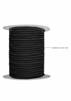 Câble de bondage coton & soie 100-mètres 8mm noir