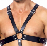 Leather Chest Harness w. Belly Strap