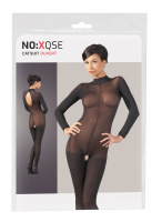 Catsuit w. Lace Collar long Sleeves crotchless