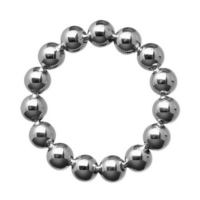 Cock Ring Perlenkette 45 mm in acciaio inox