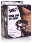 Cock Ring STRICT Speed Snap PU-Leather