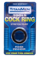 Cock Ring stretchable TitanMen black