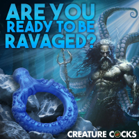 Cockring flexible Poseidons Octo-Ring Silicone 40.5mm diamètreAnneau pénis tentacule en bleu acheter à bas prix
