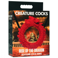Cock-Ring flexible Raise of the Dragon Silicone red Dragon-shaped super-stretchable from CREATURE COCKS buy cheap
