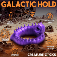 Cock-Ring flexible Slitherine Silicone purple Alien-Shape Penis Ring with spiky Spine from CREATURE COCKS buy cheap