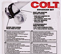 Cockring Harness COLT Enhancer Silicone & Acier inoxydable
