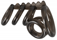 Cock Ring Harness serrated w. Balls Divider