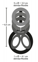 Cockring Harness avec pointes & séparateur de testicules