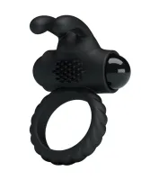 Cockring m. Klitorisstimulator & Vibration Eudora Silikon