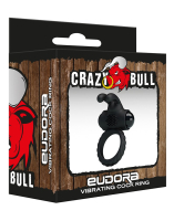 Cock Ring w. Clit Stimulator & Vibration Eudora Silicone stretchable Ring w. Rabbit-Ears by CRAZY BULL buy cheap