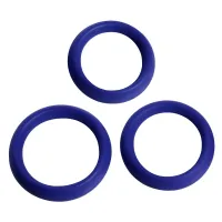 Cockring-Set Silikon Erektionsringe blau