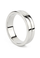 Cock Ring Single Grooved Stainless Steel 45mm