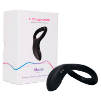 Cock Ring w. Vibration App-controlled Lovense Diamo stretchy Silicone 3 Vibration-Levels 10 Patterns waterproof cheap 1
