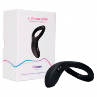 Cock Ring w. Vibration App-controlled Lovense Diamo silky-soft Silicone 3 Vibration-Levels 10 Patterns waterproof cheap 7