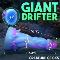 Creature Cocks Dildo Nomura Jellyfish w. Suction-Cup Silicone textured Fantasy-Penis w. spiked Base buy cheap