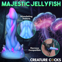 Acheter Creature Cocks Dildo Nomura Jellyfish avec ventouse Silicone Pénisdildo méduse avec pics & noyau solide
