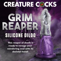Creature Cocks Fantasy Dildo Grim Reaper Silicone Grim Reaper Bone Hand Dildo estremamente strutturato acquistare