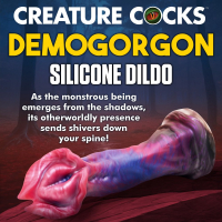Creature Cocks Monster Dildo Demogoron Silicone Fantasy Underworld-Dildo multicolored with wide Head buy cheap