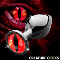 Creature Cocks Sinister Eye red Metall Analplug medium