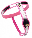 Womens Steel Chastity Belt Pink