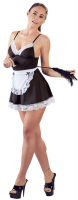 Costume da cameriera mini abito con grembiule