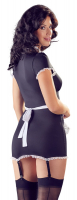 Costume da cameriera bretella mini abito con grembiule