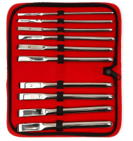 Dilator Set 10 Stück Hegar flach endend Edelstahl