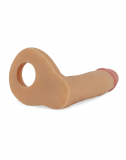 Dildo w. Cocking Ultra Soft Double Penetration Realistic 5.8-Inch