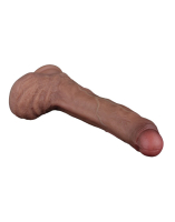 Dildo Dual Layer Nature Cock 8-Inch UC Silicone brown