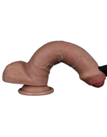 Dildo Dual Layer Nature Cock 8-Inch UC Silicone brown