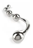 Dildo m. Kugeln Twisted Wand Edelstahl
