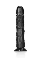 Dildo m. Saugfuss Curved Realistic 10-Inch schwarz