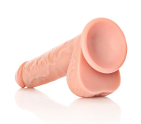 Dildo m. Saugfuss Straight 10-Inch haut 21cm x 5.6cm mit Hodensack PVC von REALROCK günstig kaufen