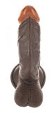 Dildo w. Suction Base Afro American Whopper 6.5 Inch brown