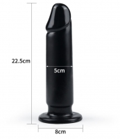Dildo w. Suction Cup smooth Penis-Shape King Sized 8.8-Inch