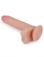 Dildo w. Suction Base Nature Cock Dual Layer 7-Inch Silicone