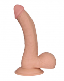 Dildo w. Suction Cup Ultra Soft Dude Realistic 8.8-Inch