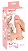 Dildo Sliding Skin 7.5-Inch skin-colored TPE bendable & soft w. Suction-Base Dual-Layer by NATURE SKIN buy cheap