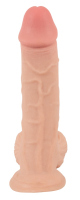 Dildo Sliding Skin 7-Inch skin-colored TPE bendable Penis-Dildo w. Balls & strong Suction-Base by NATURE SKIN buy