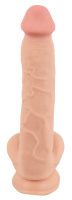 Dildo Sliding Skin 9.5-Inch skin-colored TPE bendable Penis-Dildo w. Balls & strong Suction-Base by NATURE SKIN buy