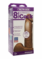 Godemiché Vac-U-Lock Cock UR3 UltraSkyn 8 pouces brun clair
