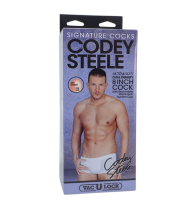 Dildo Vac-U-Lock Codey Steele UltraSkyn 8-Inch Pornostar-Penis mit Hodensack & Saugfuss von DOC JOHNSON kaufen